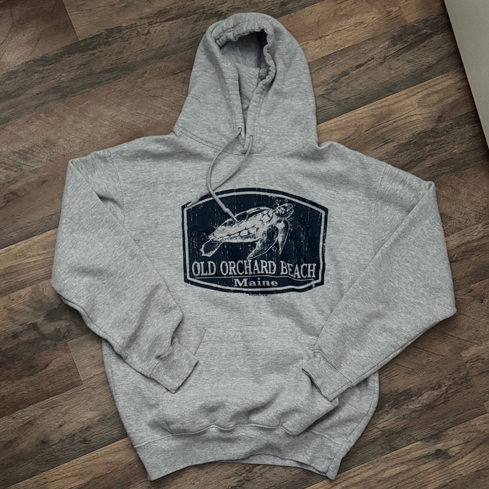 Old Orchard Beach Maine Coastal Gray Streetwear Hoodie